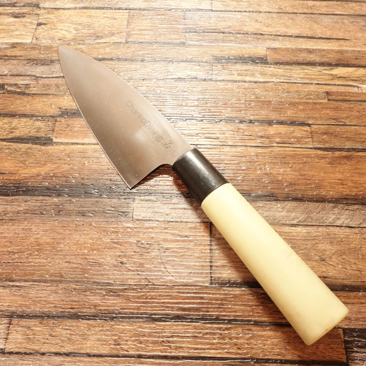 Chanko Dining Waka Deba Knife, Sharpened, All-Purpose Fish Knife, Aji-Kiri, Stainless Steel, 135mm
