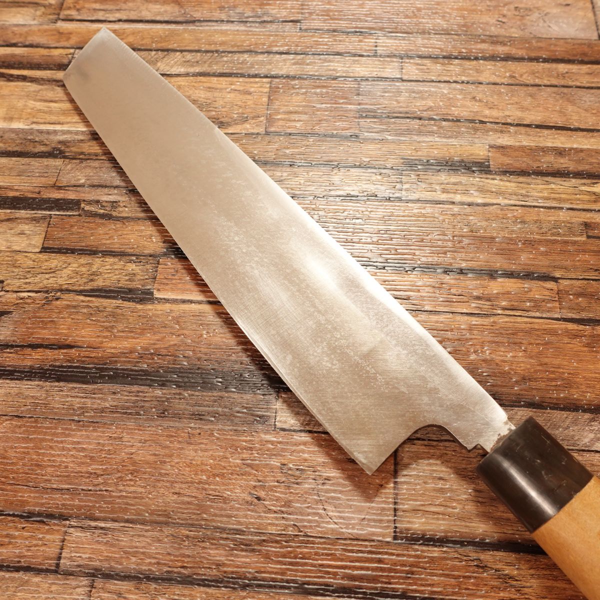 Masamoto Hamo-Kiri Knife, Sharpened, Water Buffalo Handle, Hamo Bone Cutter, Nearly Unused Stored Item, Comes with Wooden Sheath