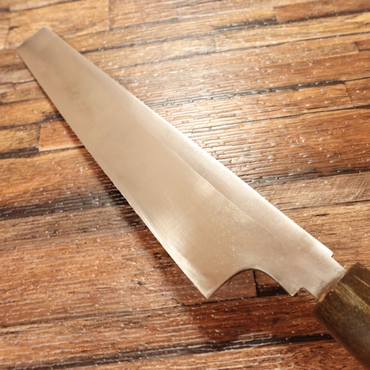 Masamoto Usuba Knife, Sharpened, Water Buffalo Handle, Slanted Single Bevel, Nakiri