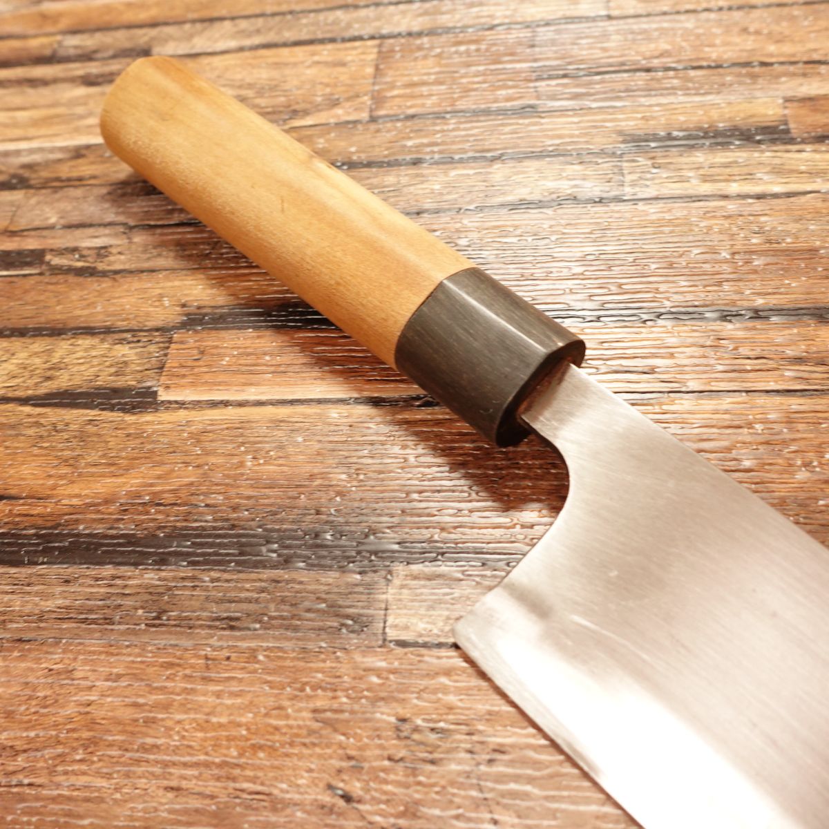 Ootomi Large Deba Knife, Sharpened, Water Buffalo Handle, 210mm, Comes with Wooden Sheath, Minimal Signs of Use