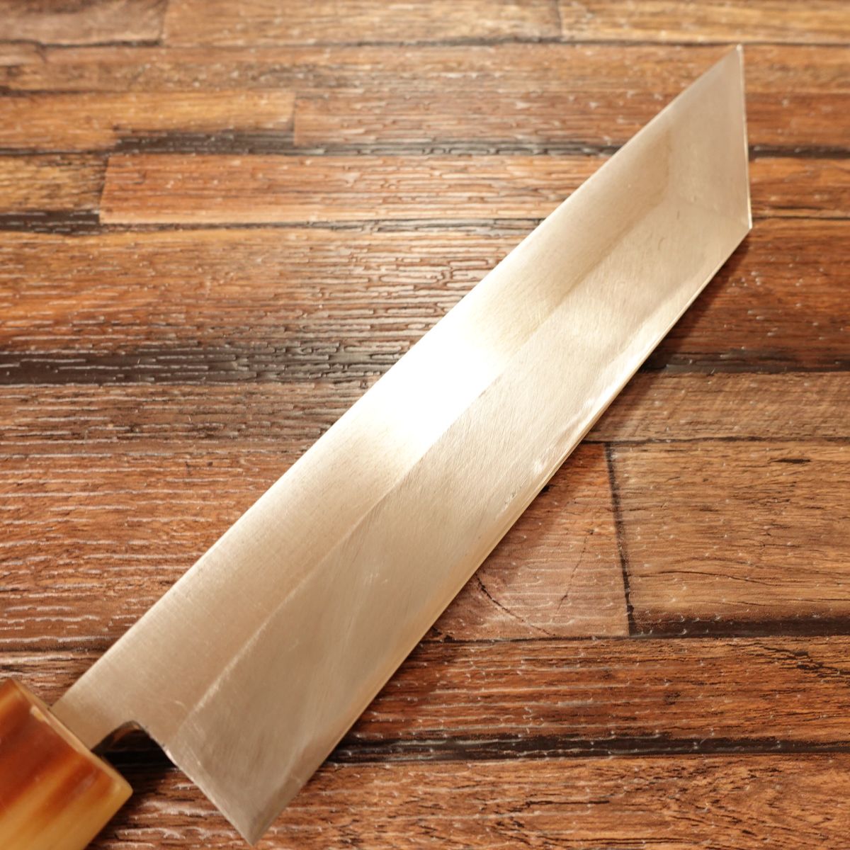 Masamoto Unagi-Saki Knife, Sharpened, White Buffalo Handle, Eel Filleting Knife