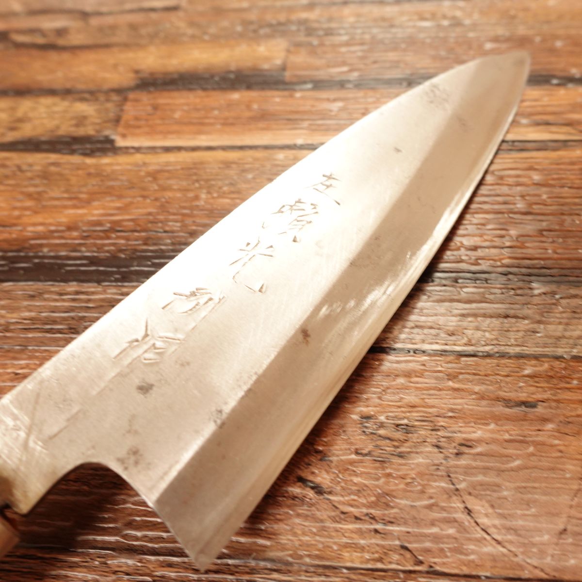 Hidari Yorimitsu Ai-Deba Knife, Sharpened, Funayuki Knife, Sakai Riki Cooperative Seal, Special Selection