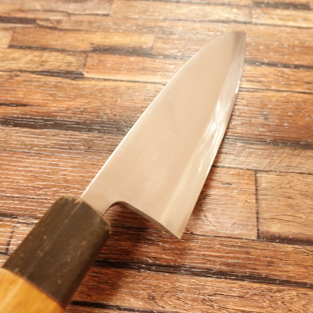 Kanesou Deba Knife, Sharpened, Water Buffalo Handle, Thin Ai-Deba Knife