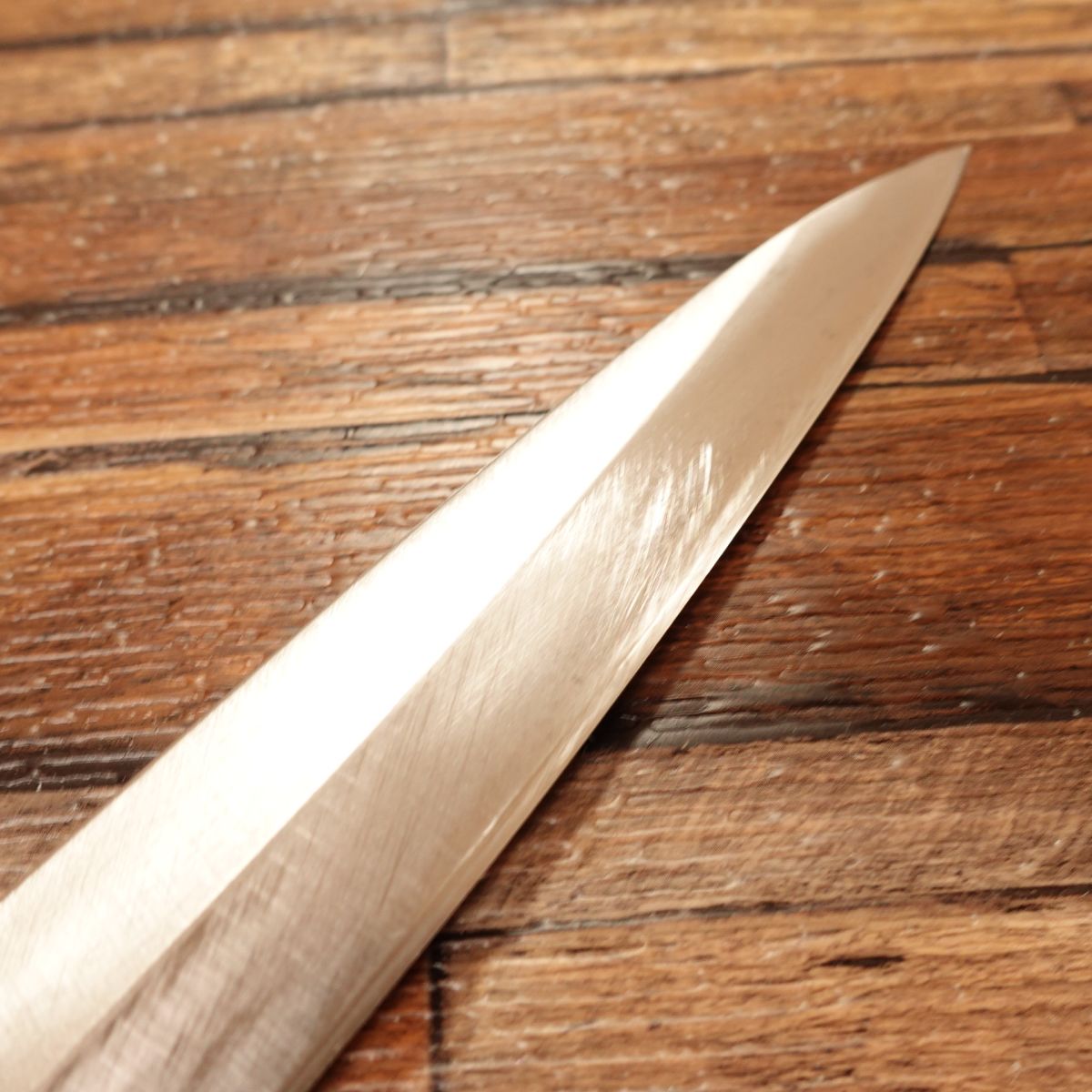 Kiyotuna Yanagiba Knife, Sharpened, Sashimi Knife, Minimal Signs of Use, Made by Kiyotuna