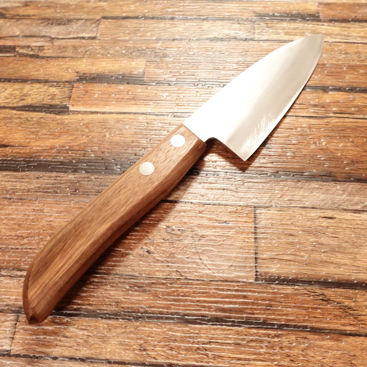 Caddie Aji-Kiri Knife, Sharpened, Small Deba Knife, Stainless Steel with Hagane Clad, Caddie BC・C