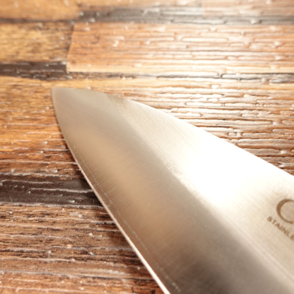 Caddie Aji-Kiri Knife, Sharpened, Small Deba Knife, Stainless Steel with Hagane Clad, Caddie BC・C