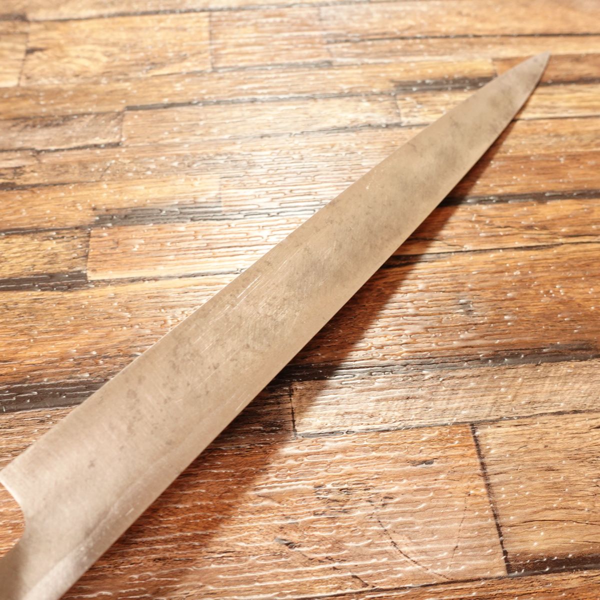 Unfinished Custom Yanagiba Knife, No Edge, Sashimi Knife, Right-Handed, Needs Final Sharpening, 245mm