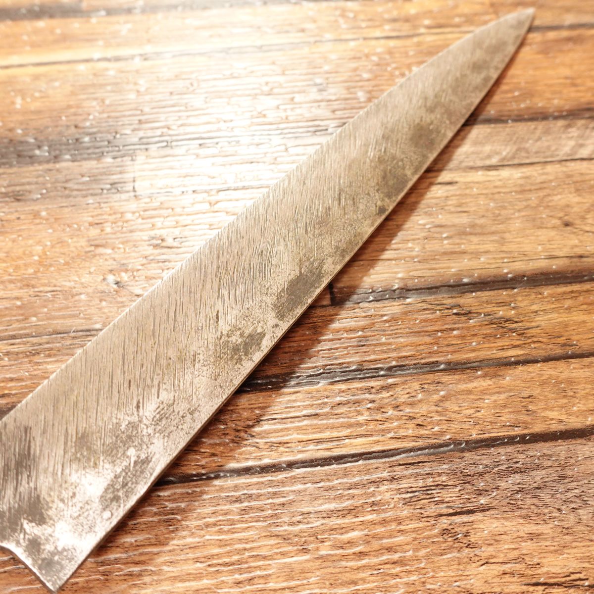 Unfinished Custom Yanagiba Knife, No Edge, Sashimi Knife, Right-Handed, Needs Final Sharpening, 215mm