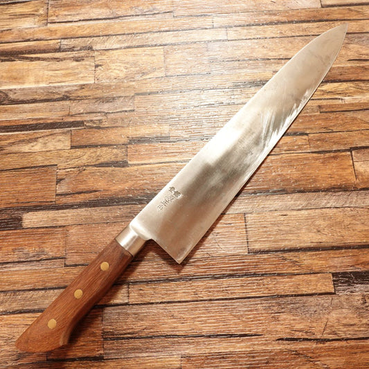 Minamoto Masafune Gyuto Knife, Sharpened, All-Purpose Chef Knife, MANMOS Mammoth, 305mm (Shaku Size)
