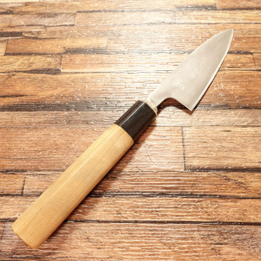 Thin Aji Knife, Sharpened, Deba Knife, Single-Bevel, 100mm