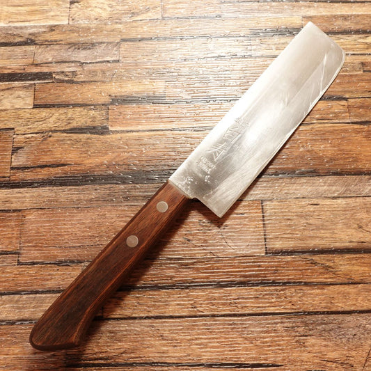 Hakuju Nakiri Knife, Sharpened, CH-200, Honwarikomi Blade, Thin Vegetable Knife