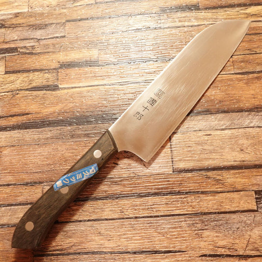 Danjuro Santoku Knife, Sharpened, All-Purpose Knife, Cosmic Steel, Kiya, Powdered Steel, KIYA COSMIC STEEL