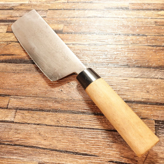 Sumidagawa Nakiri Knife, Sharpened, Hagane Steel, Thin Vegetable Knife