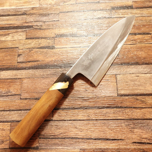 Kiya（木屋）Deba Knife, Sharpened, Hagane Steel, Lightly Used, 155mm