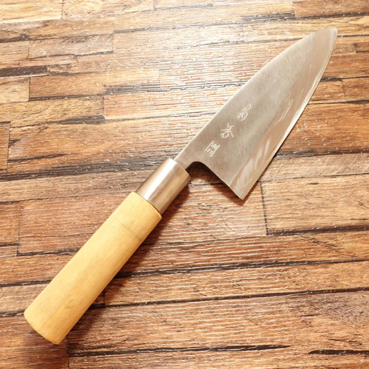 Kikuhide Deba Knife, Sharpened, Heavyweight, Nearly Unused, Special Edition, 155mm