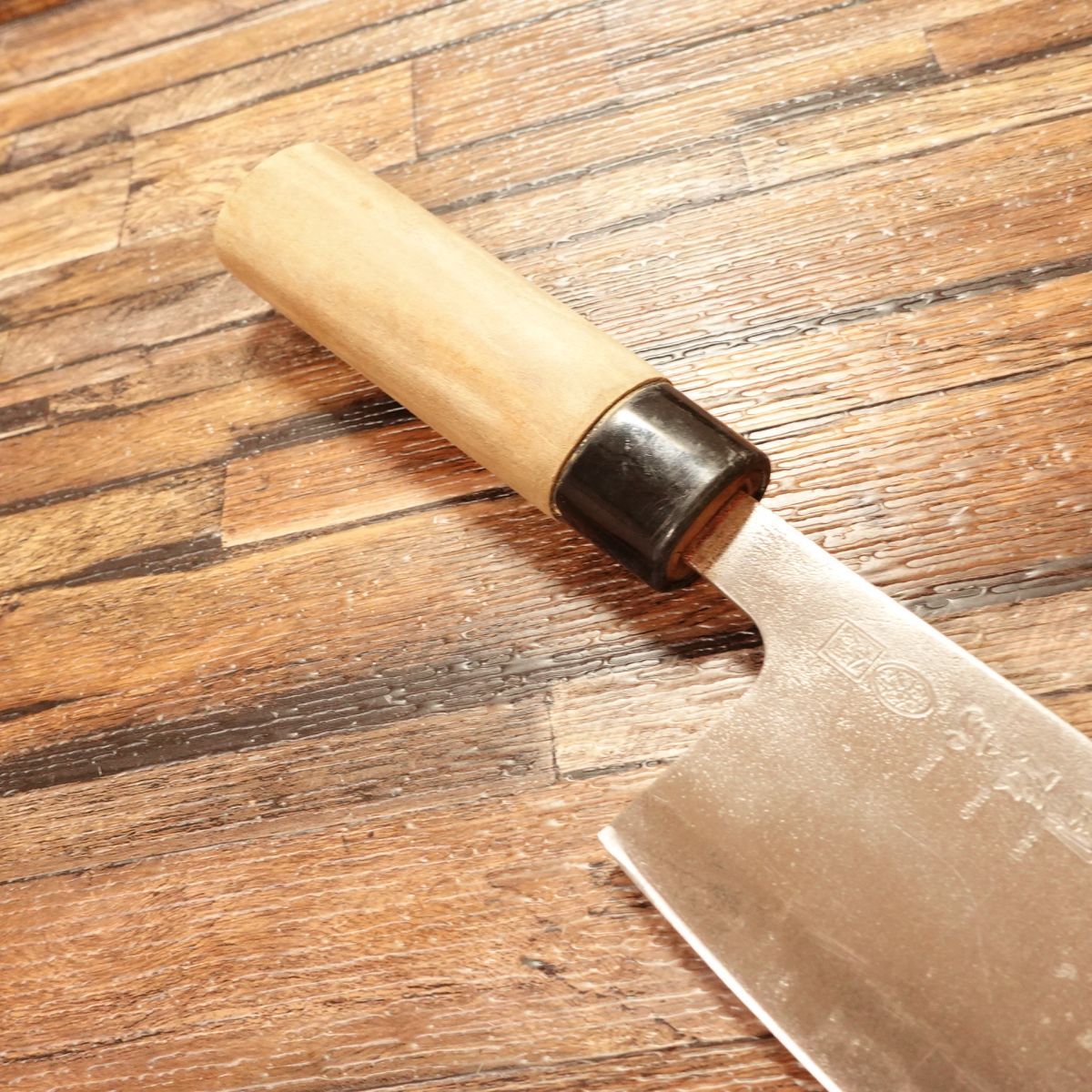 Sekimagoroku Nakiri Knife, Sharpened, Ginju, Honhagane Steel, Nakiri, Double-Bevel, 165mm