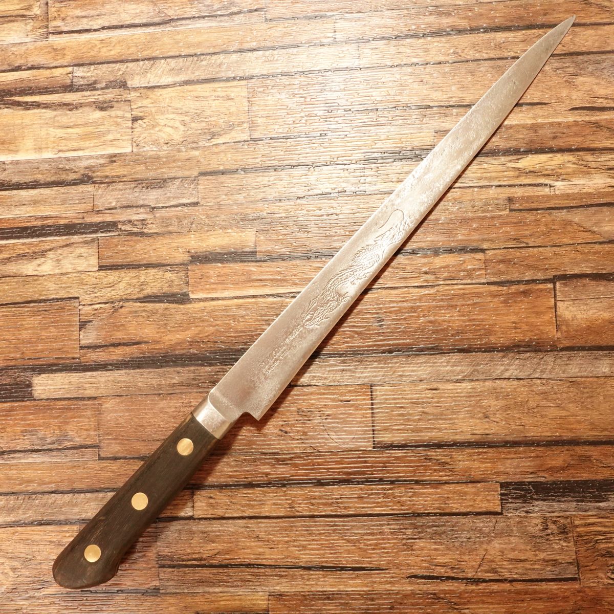 Misono Sujihiki Knife, Sharpened, Dragon Series, Sujihiki, Swedish Steel, Special Forged, 295mm