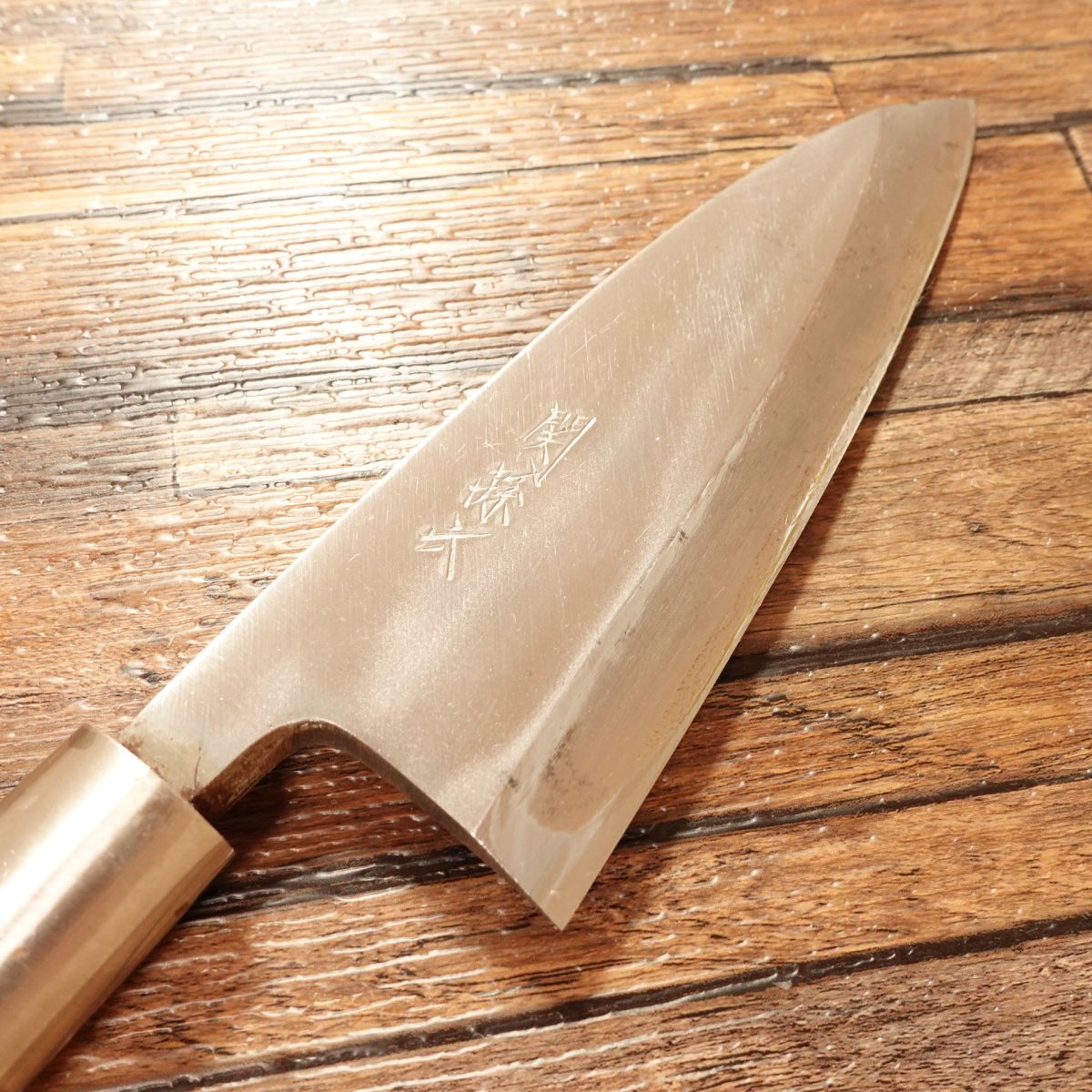 Sekimagoroku Deba Knife, Sharpened, Lightly Used, Small Crack in Handle, 155mm