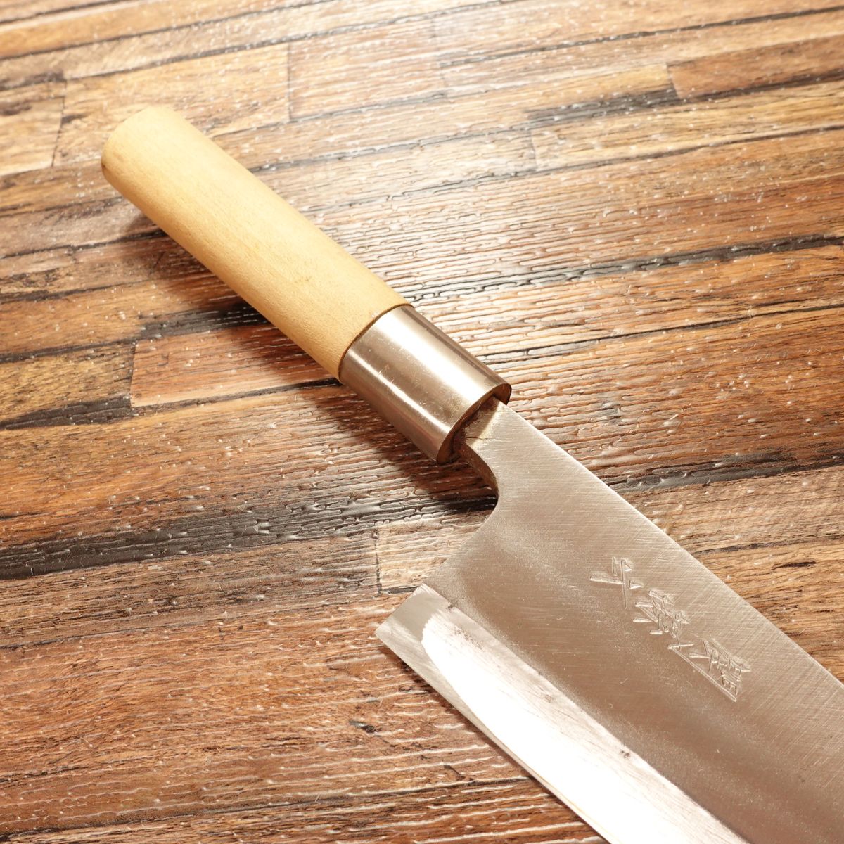 Sekimagoroku Deba Knife, Sharpened, Lightly Used, Small Crack in Handle, 155mm