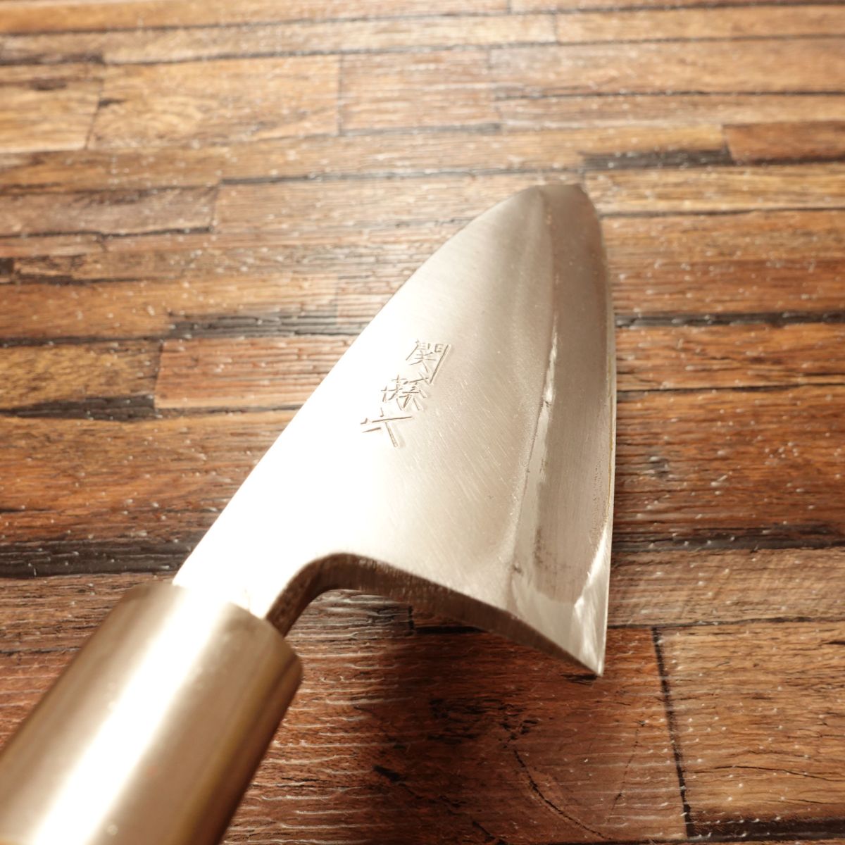 Sekimagoroku Deba Knife, Sharpened, Lightly Used, Small Crack in Handle, 155mm