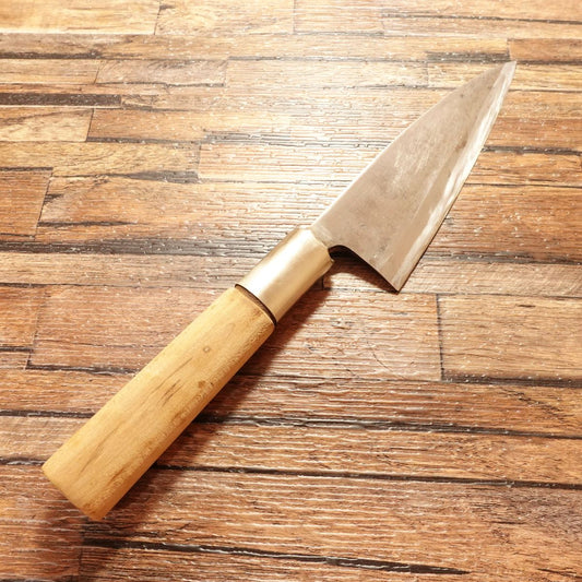 Sugimoto Deba Knife, Sharpened, Hagane Steel, Straight Edge, Registered Sugimoto Betsuuchi, 140mm