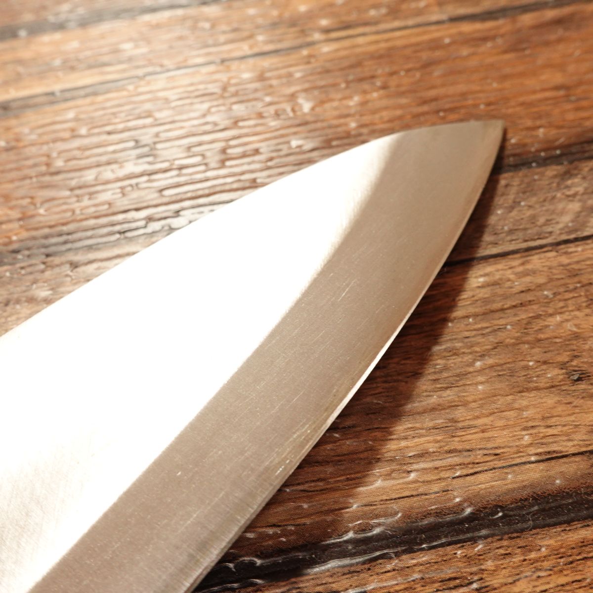 Kanegen Deba Knife, Sharpened, Hagane Steel, Kakugen Marking, Near Mint with Box, 155mm