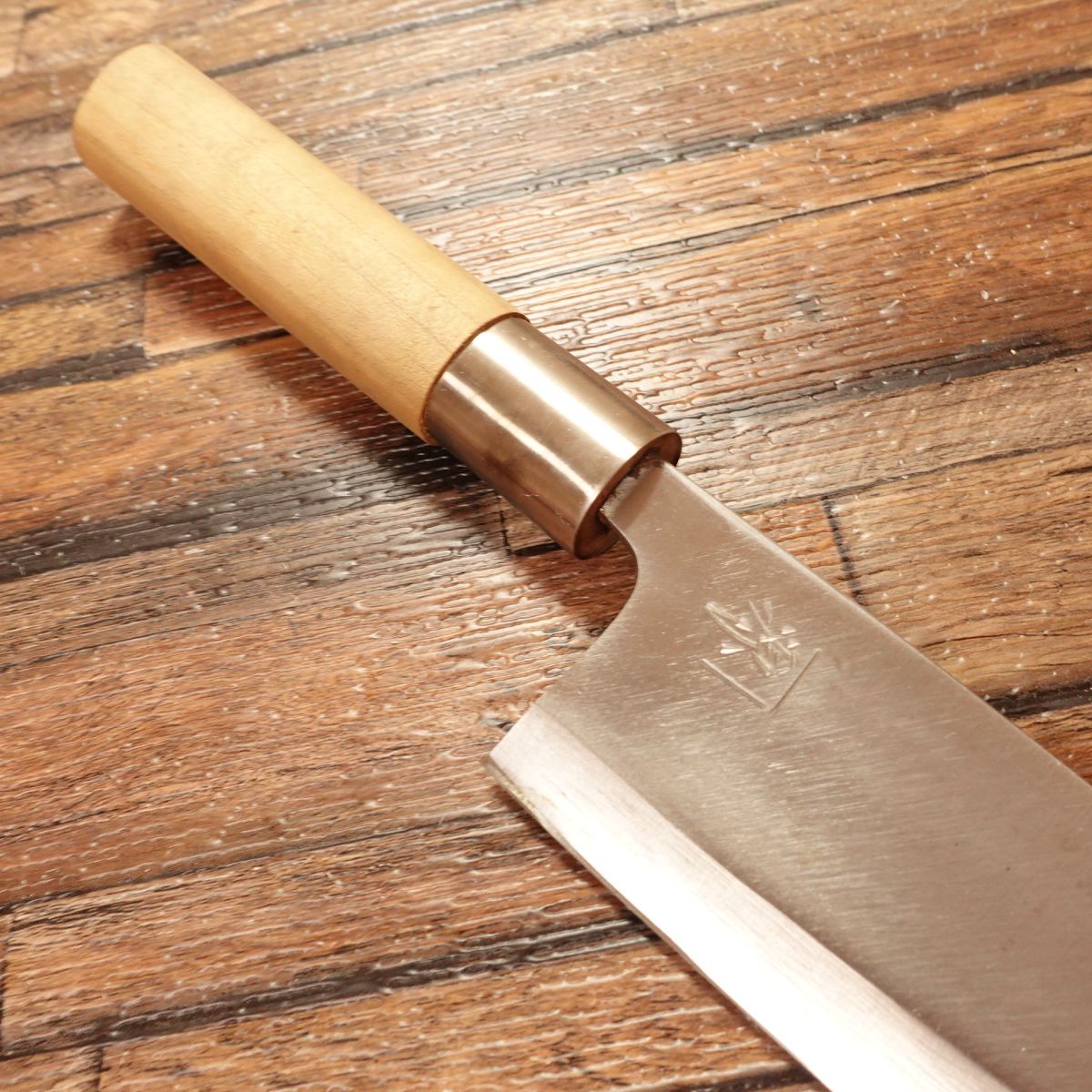 Kanegen Deba Knife, Sharpened, Hagane Steel, Kakugen Marking, Near Mint with Box, 155mm