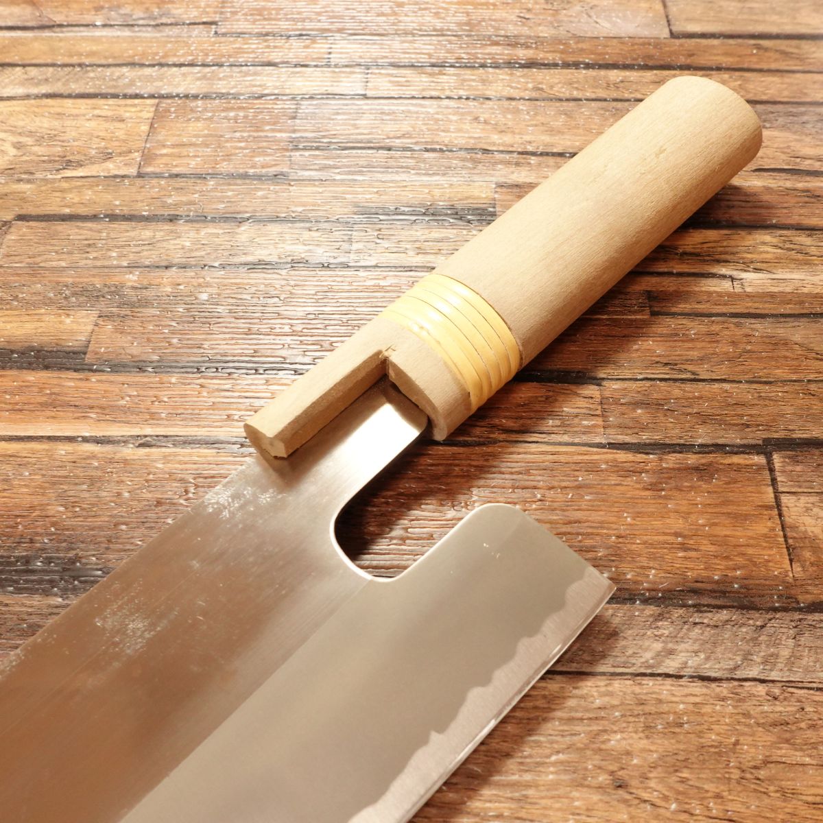 Menjiro Noodle Cutter Knife, Sharpened, Soba Cutter, Stainless Steel, Handmade, Crafted by Menjiro, 215mm