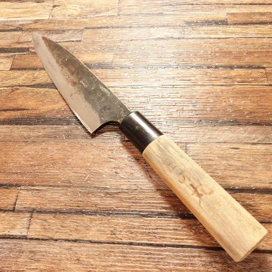 Hinomaru Japanese Gyuto Knife, Sharpened, Black-Forged, Japanese Petty Knife, Japanese Santoku Knife, Special Edition, All-Purpose Knife, 140mm