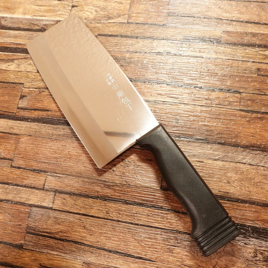 Special Steel Chinese Cleaver, Sharpened, Stainless Steel, Made in China, With Thick Paper Cover, 180mm