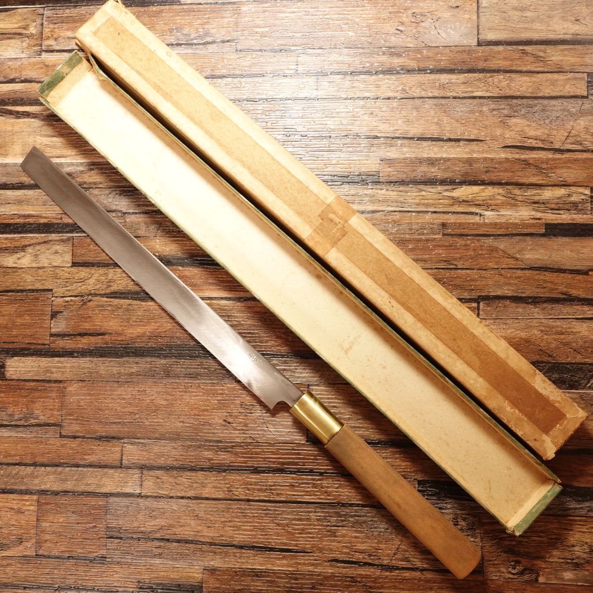 Nagamitsu Takobiki Knife, Sharpened, Sashimi Knife, Takobiki, Unused Stored Item, Boxed, 245mm