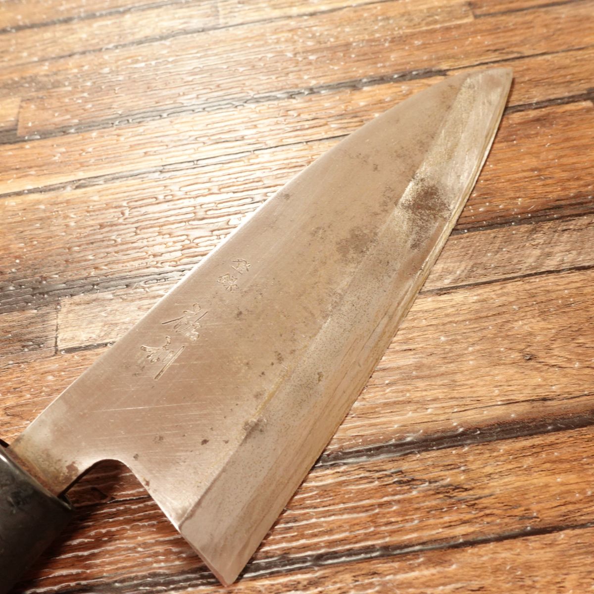 Suketoshi Ai-Deba Knife, Sharpened, Thin Deba Style, Hagane Steel, 155mm