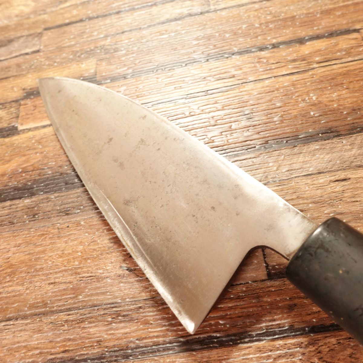 Suketoshi Ai-Deba Knife, Sharpened, Thin Deba Style, Hagane Steel, 155mm