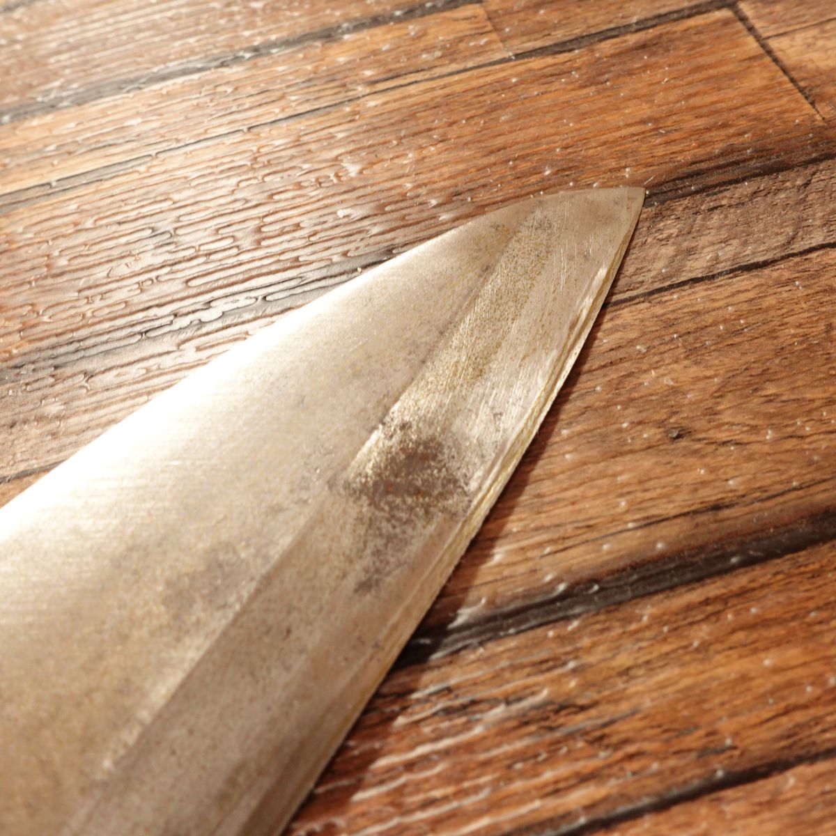 Suketoshi Ai-Deba Knife, Sharpened, Thin Deba Style, Hagane Steel, 155mm