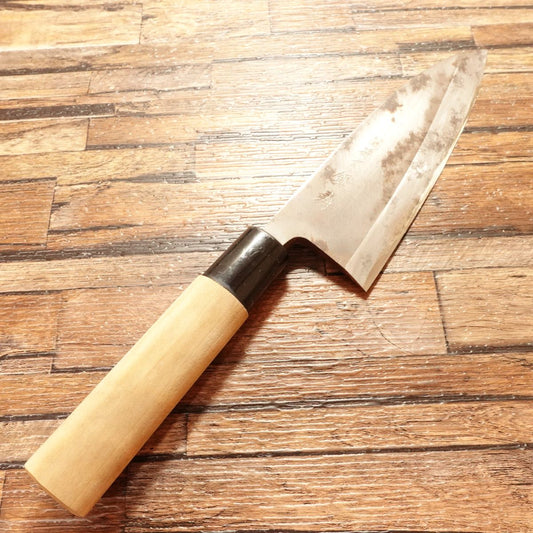 Sekimagoroku Deba Knife, Sharpened, Ginju Series, Single Bevel, Hagane Steel, Kai Corporation, 155mm