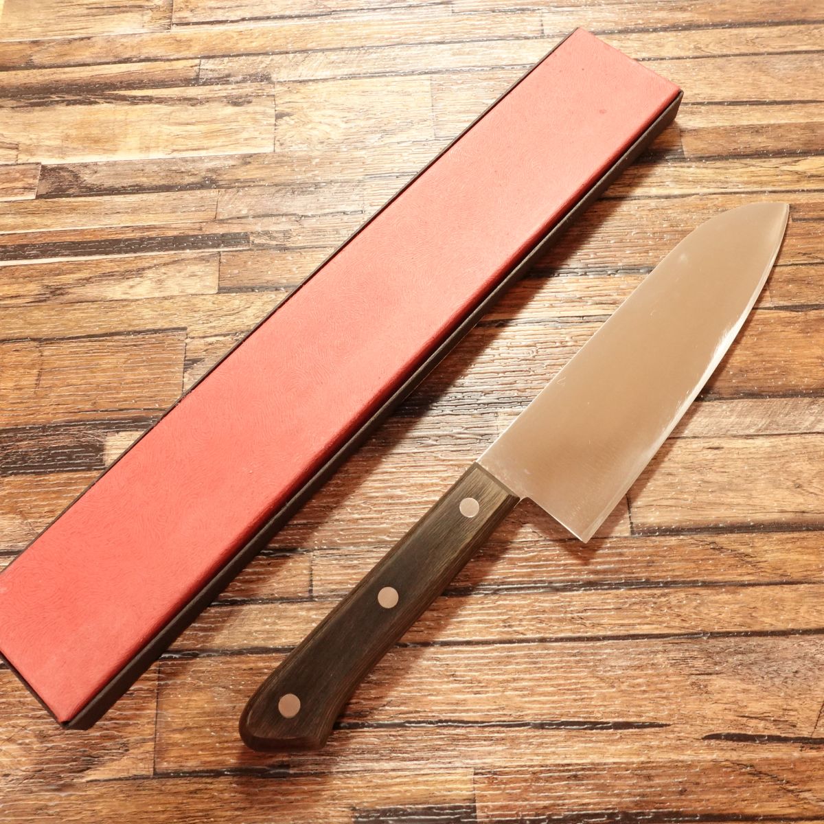 Orihara Santoku Knife, Sharpened, All-Purpose Knife, "Masa" Marking, Unused with Box, 170mm