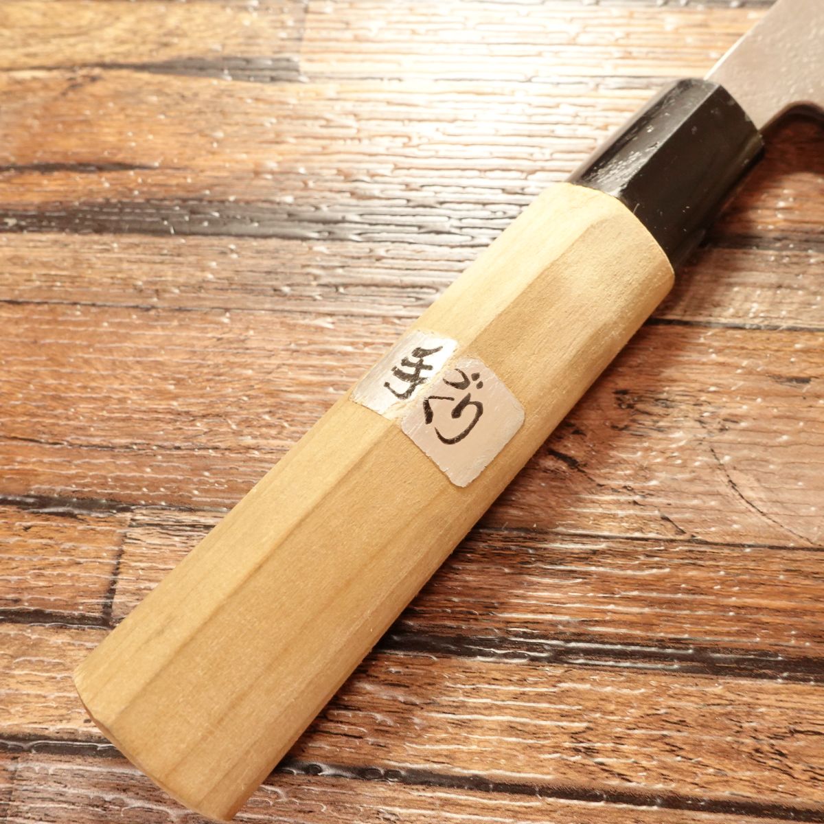 Ito Japanese Santoku Knife, Sharpened, Marusan Brand, Nashiji Finish, Hon-Warikomi Hagane Steel, 165mm