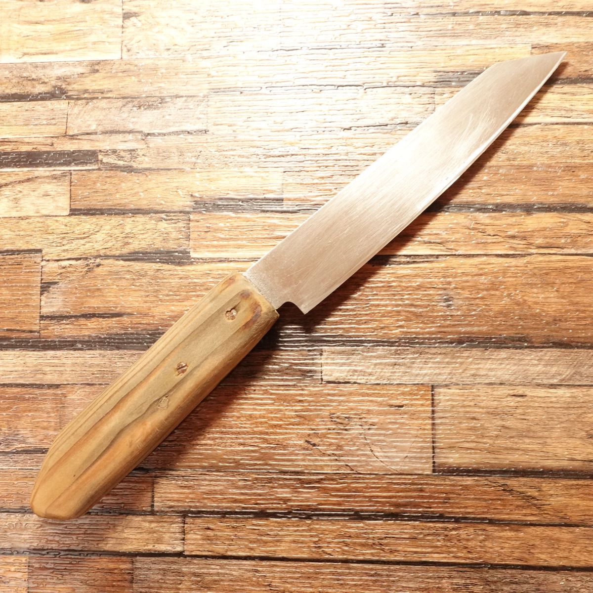 TOKANA Santoku Knife, Sharpened, Bunka Style, KINGAMI Gold Steel, Stainless, 155mm