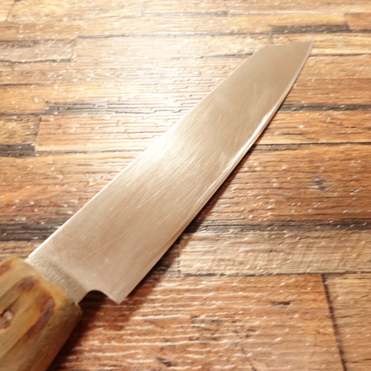 TOKANA Santoku Knife, Sharpened, Bunka Style, KINGAMI Gold Steel, Stainless, 155mm