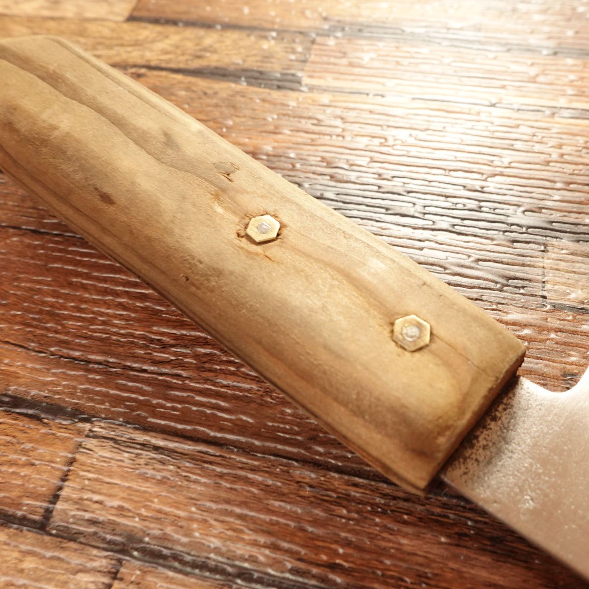 TOKANA Santoku Knife, Sharpened, Bunka Style, KINGAMI Gold Steel, Stainless, 155mm