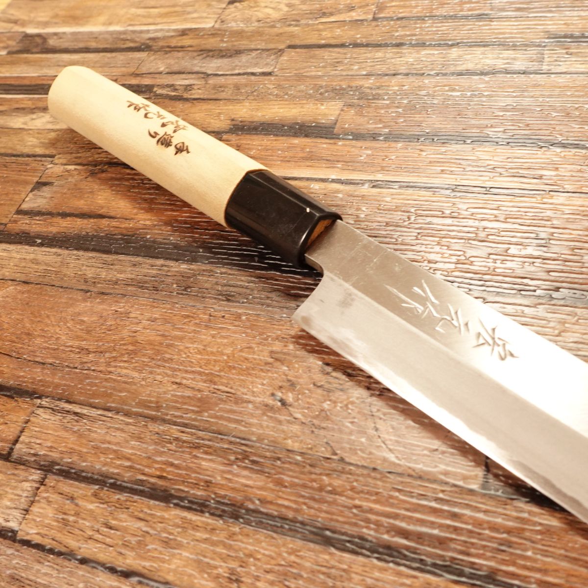 Hiromoto Yanagiba Knife, Sharpened, Sashimi Knife, Handcrafted, Hiromoto Saku, Unused Stored Item, Boxed, 240mm