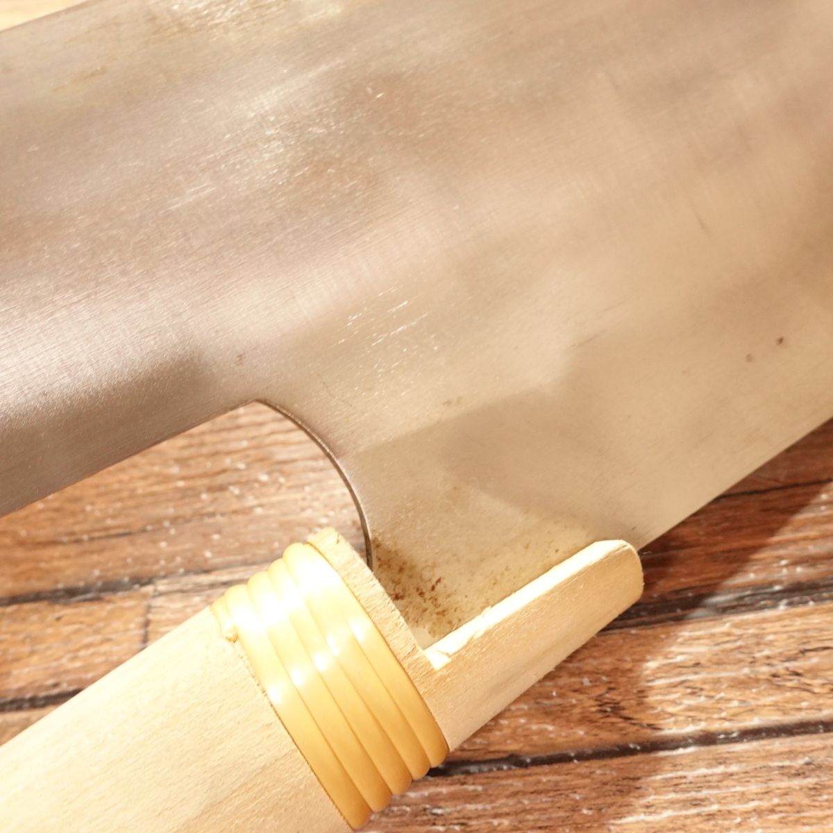 Kamofuji Soba Cutter Knife, Sharpened, "Furusato" Soba Knife, Echizen Kamofuji, Noodle Cutter, Nearly Unused Stored Item, 240mm