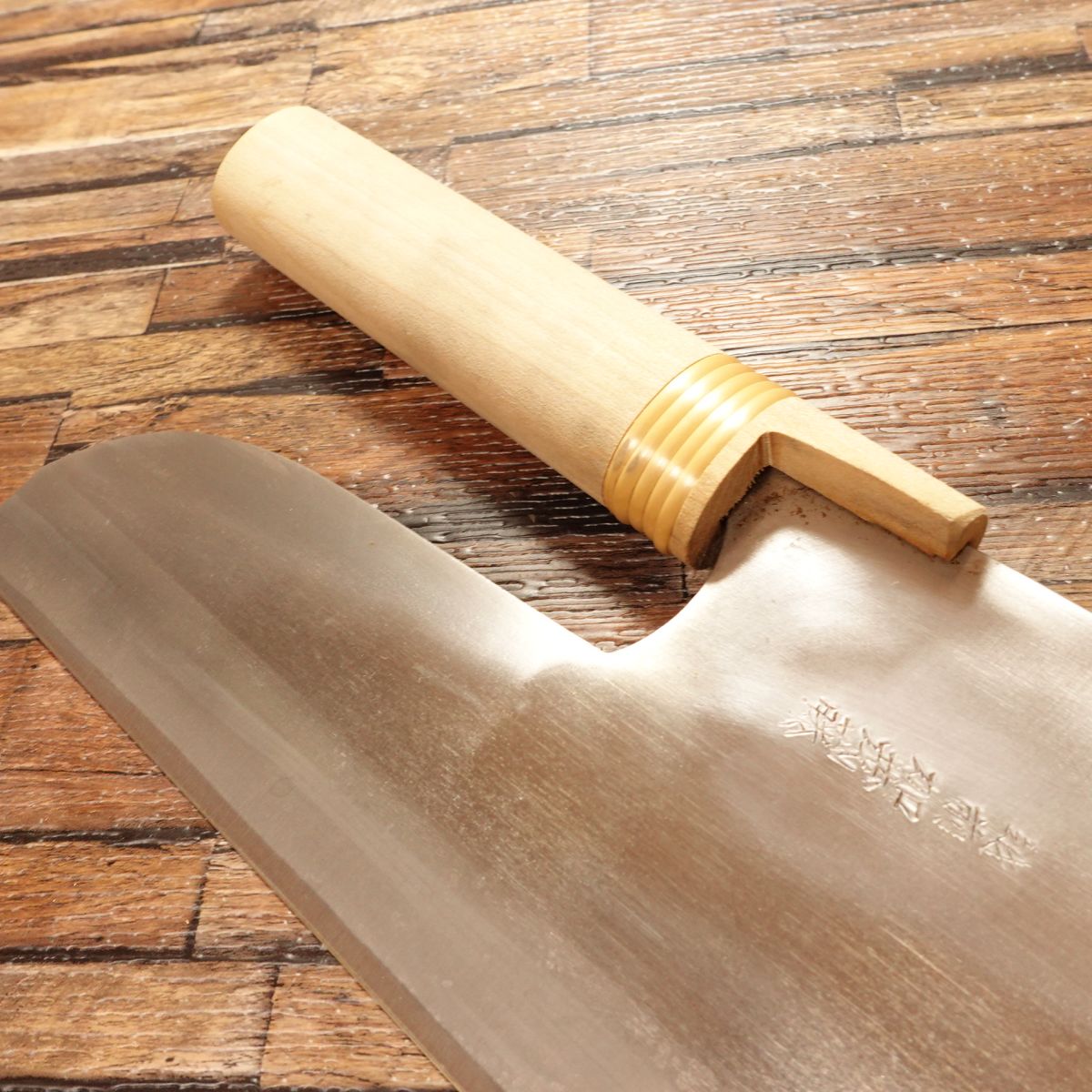 Kamofuji Soba Cutter Knife, Sharpened, "Furusato" Soba Knife, Echizen Kamofuji, Noodle Cutter, Nearly Unused Stored Item, 240mm