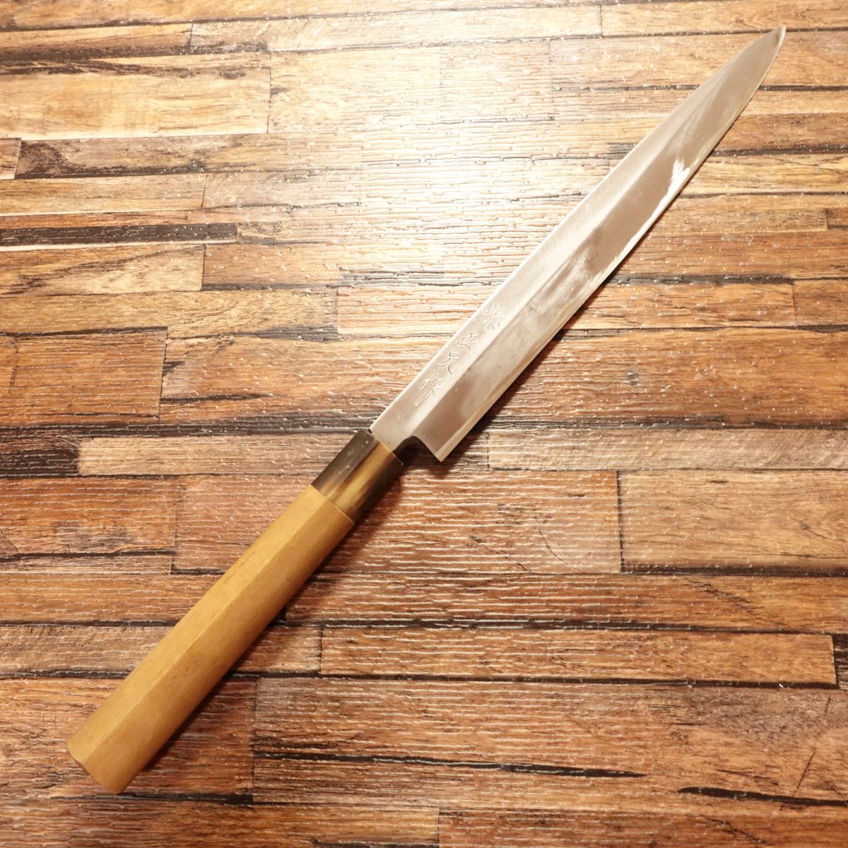 Sakai Masamoto Yanagiba Knife, Sharpened, Sashimi Knife, Buffalo Horn Handle, Kobe Central Market, 240mm