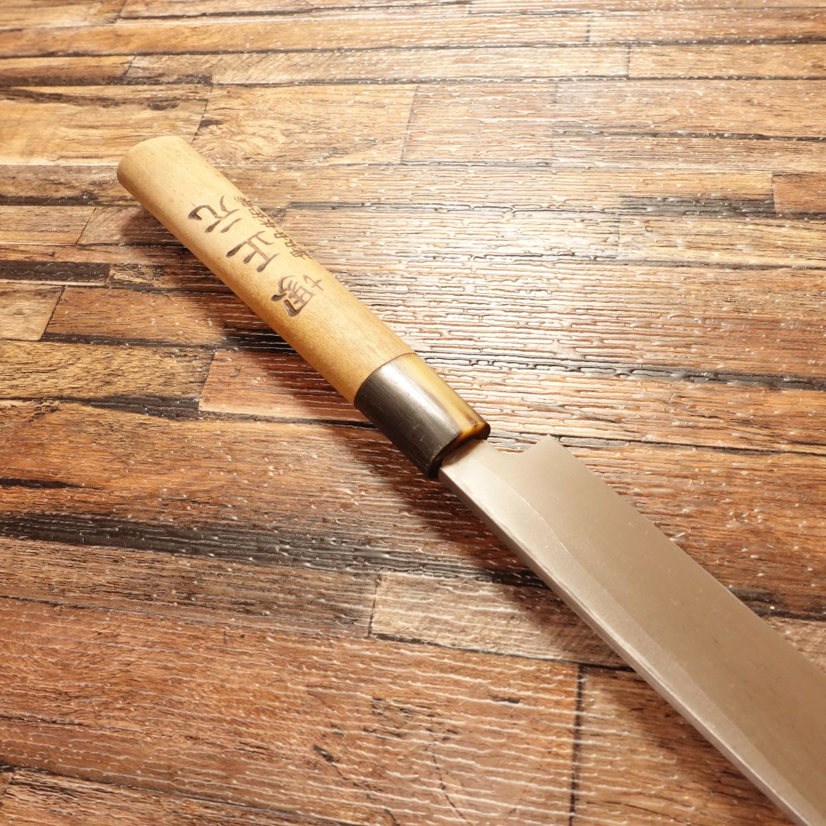 Sakai Masamoto Yanagiba Knife, Sharpened, Sashimi Knife, Buffalo Horn Handle, Kobe Central Market, 240mm