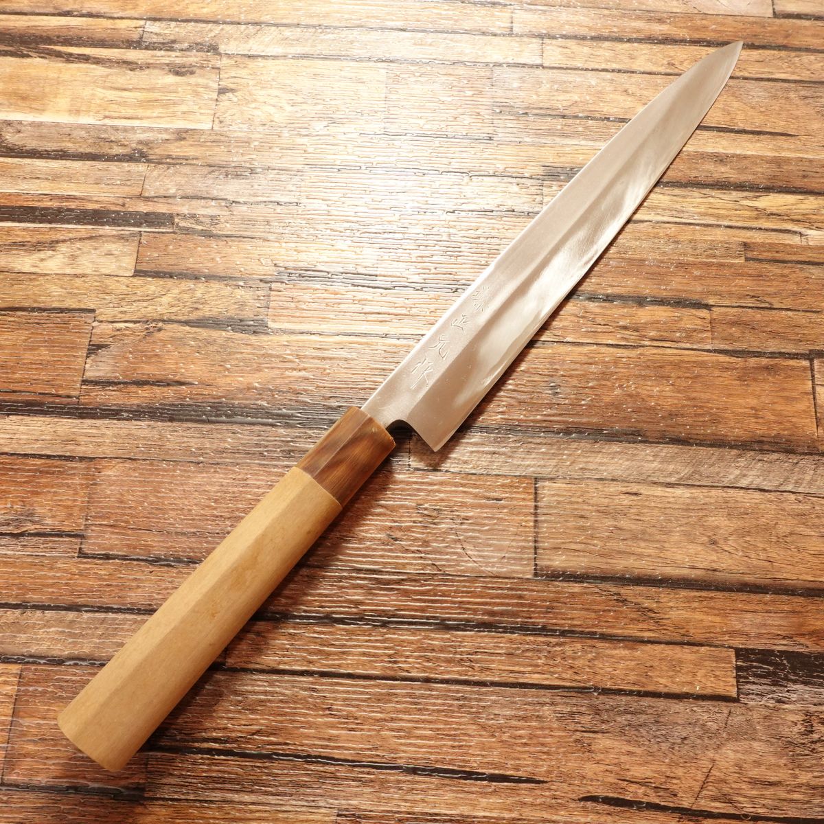 Sakai Masamoto Yanagiba Knife, Sharpened, White Buffalo Horn Handle, Sashimi Knife, Kobe Central Market, 240mm