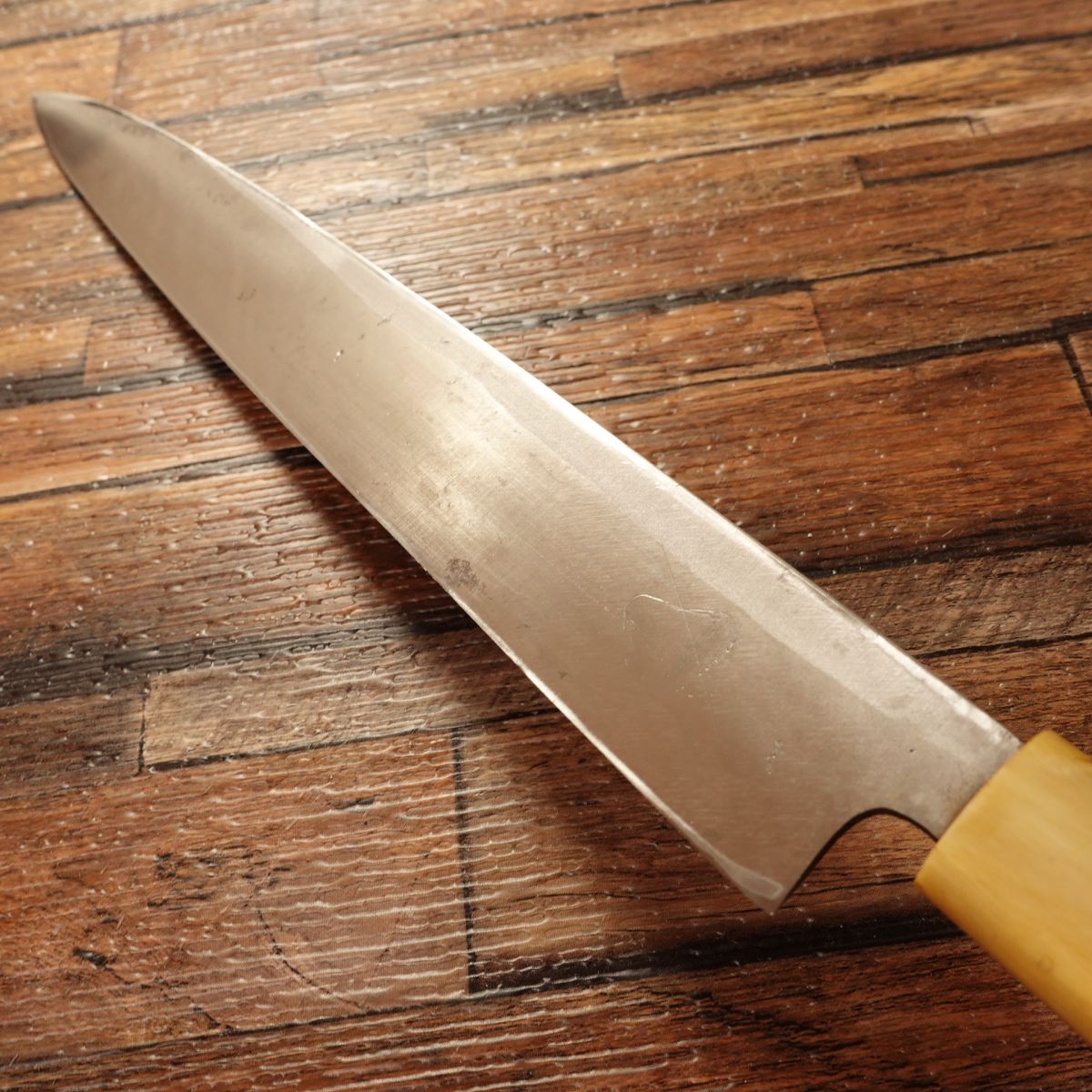 Sakai Masamoto Yanagiba Knife, Sharpened, White Buffalo Horn Handle, Sashimi Knife, Kobe Central Market, 240mm