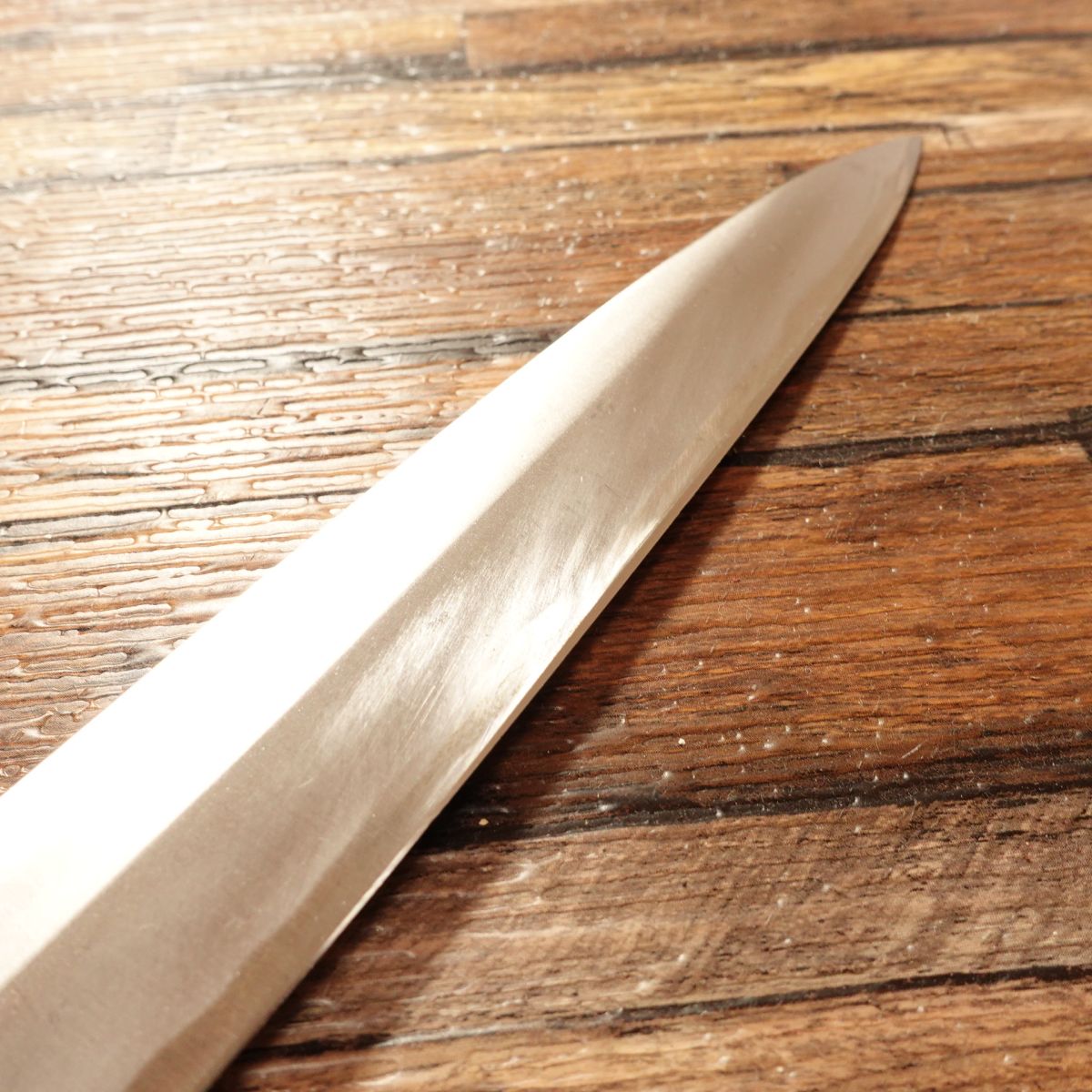 Sakai Masamoto Yanagiba Knife, Sharpened, White Buffalo Horn Handle, Sashimi Knife, Kobe Central Market, 240mm