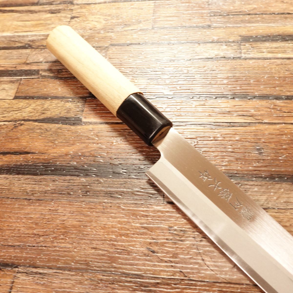 Noshu Magoroku Yanagiba Knife, Sharpened, Sashimi Knife, Stainless Steel, Unused, 215mm