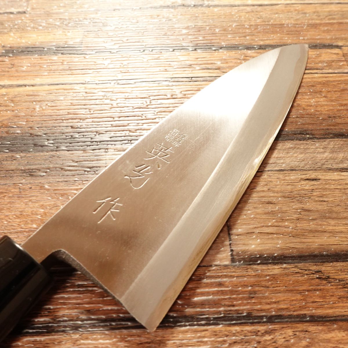 Eiko Deba Knife, Sharpened, Aogami Blue Steel, With Sticker, Unused with Box, 155mm